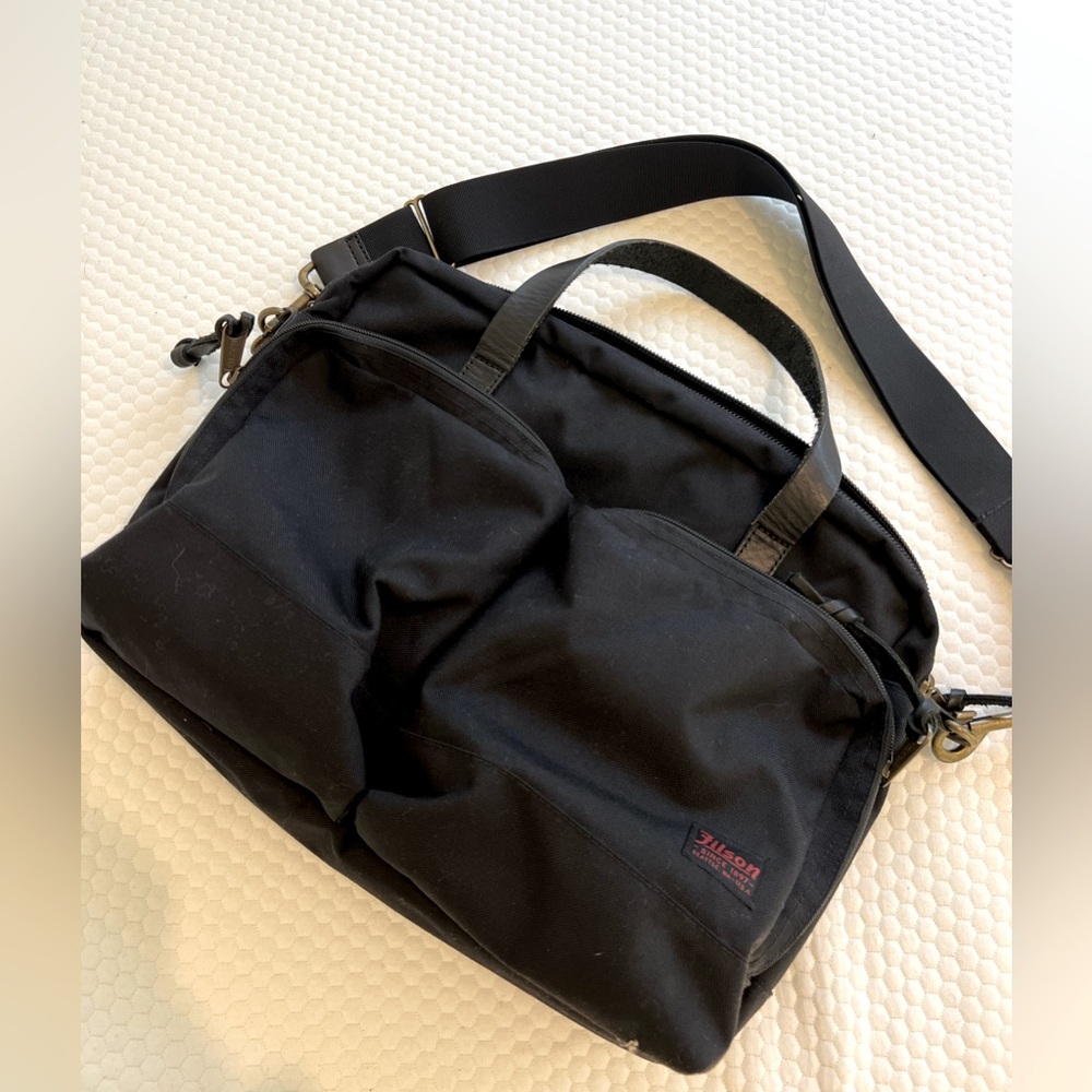 NWOT Filson Canvas Briefcase/Computer Bag Black